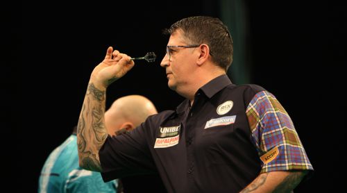 Gary Anderson ohne Probleme mit Rob Cross